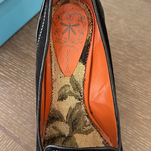 Exchange by Charles David Black Suede Wedge Loafers, Sz 9, never worn - Picture 10 of 10